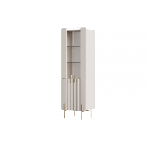 Witryna Malmi 60 cm - kaszmir / złote nóżki